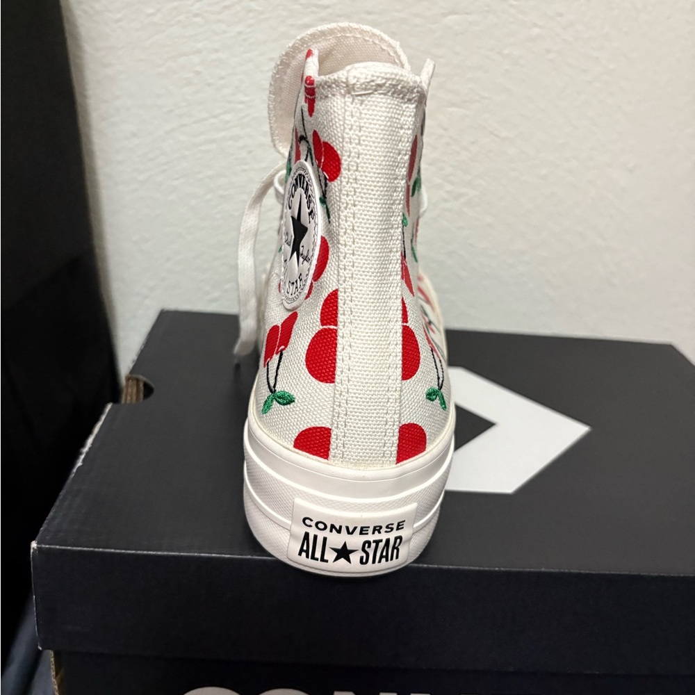 Converse Cherry Pattern High-Tops - Picture 2 of 2